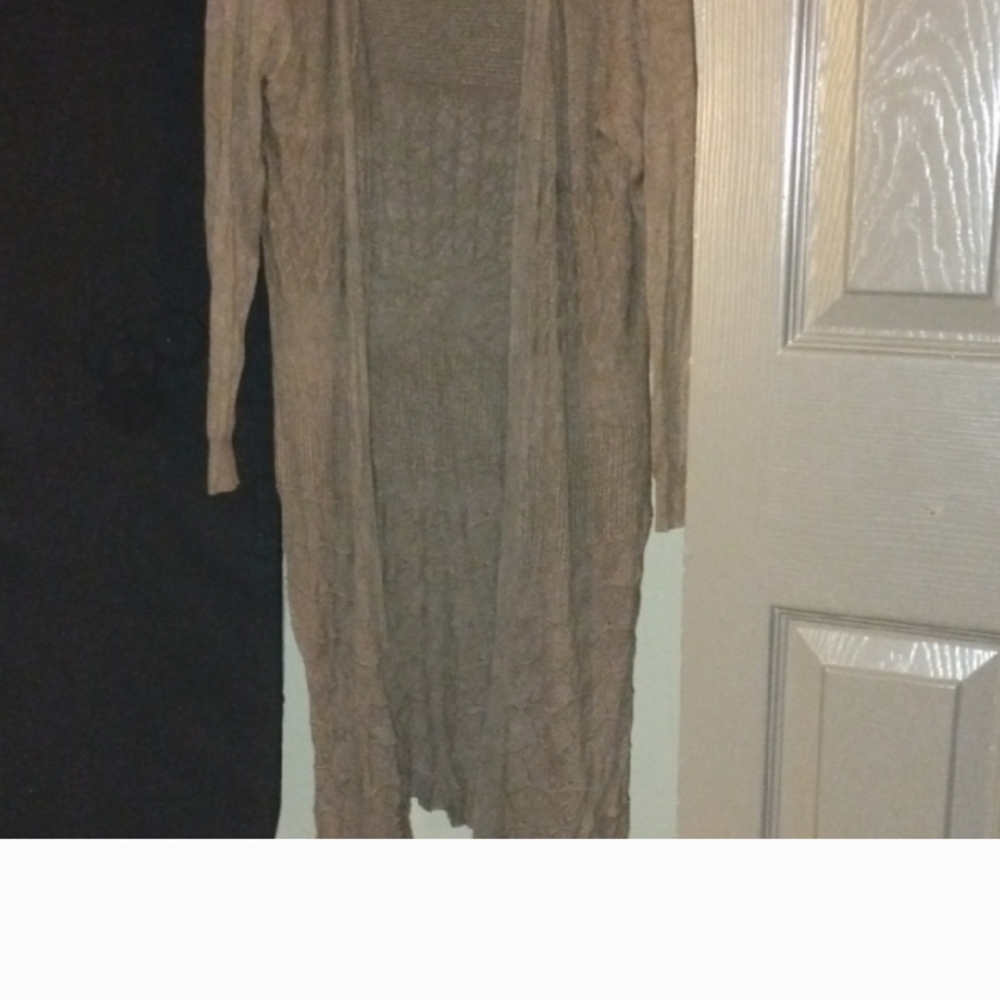 Dreamers Taupe Knit Sweater